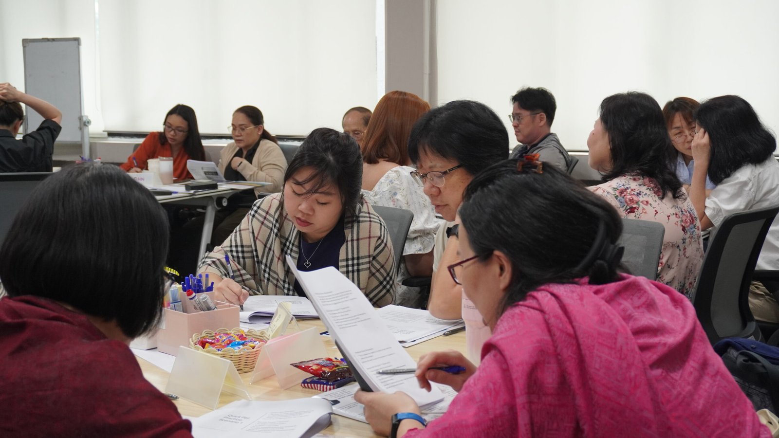 Upliven Community members practising communication skills together