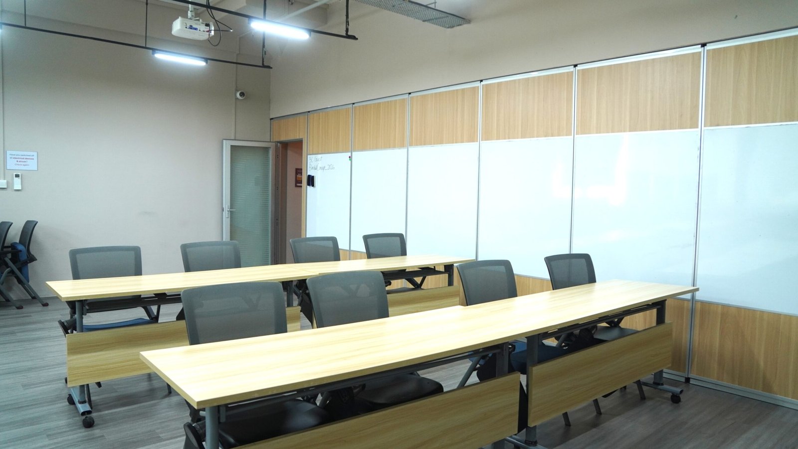 Classroom-style training room at Blended Concept